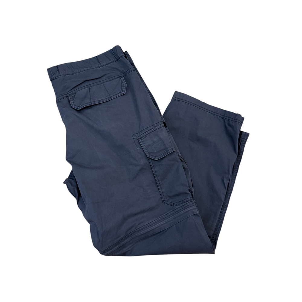 BC Clothing Convertible Cargo Pants Zip Off Shorts Charcoal Gray Hiking Outdoor